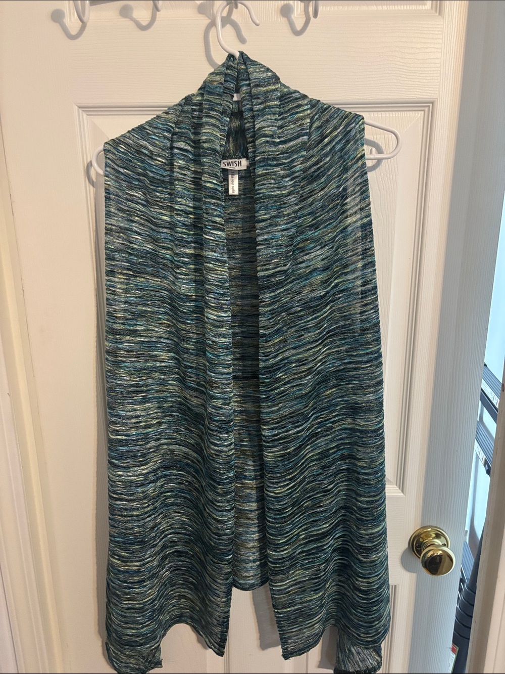 Wish Teal-Blue Marled Maxi Skirt